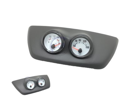 (image for) Ortiz Customs Genesis Coupe Dual Gauge Pod Bezel (Blue Screen Bezel)