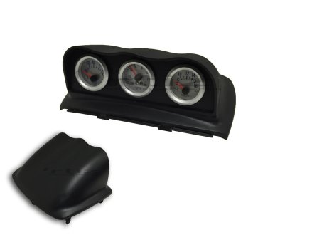 (image for) Ortiz Customs Genesis Coupe Black Triple Gauge Pod (Top Dash Trim)