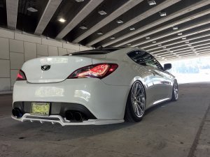 Road Runs Genesis Coupe Fiberglass Rear Diffuser 2010 - 2016