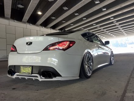 (image for) Road Runs Genesis Coupe Fiberglass Rear Diffuser 2010 - 2016