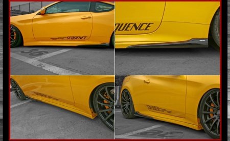 (image for) Sequence Genesis Coupe Fiberglass Side Skirts Pair 2010 - 2016