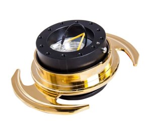 NRG Genesis Coupe Steering Wheel Hub Gen 3 - Black and Gold