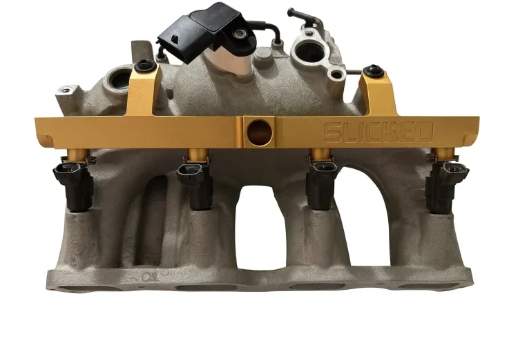 (image for) Slickedtech Genesis Coupe 2.0T VeloceRail Billet Fuel Rail 2010 – 2014