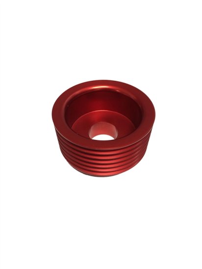 (image for) Torque Solution Genesis Coupe 3.8 Red Lightweight Alternator Pulley 2010 - 2016 - Click Image to Close