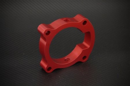 (image for) Torque Solution Genesis Coupe 2.0T Red Throttle Body Spacer 2010 - 2012