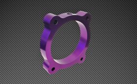 Torque Solution Genesis Coupe 3.8 Purple Throttle Body Spacer 2013 - 2016 