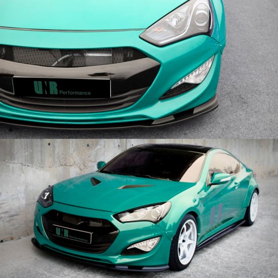 (image for) UNR Performance Genesis Coupe Front Lip 2013 – 2016 - Click Image to Close