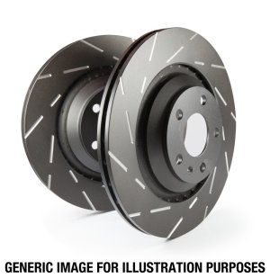 EBC Ultimax Genesis Coupe Brembo Slotted Rotors Front Pair 2010 - 2016