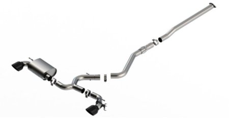 (image for) Borla Kona N Catback Exhaust System Black Chrome Tips 2022 – 2023