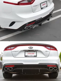 (image for) Stillen Kia Stinger GT Rear Diffuser Matte Black 2018 - 2021