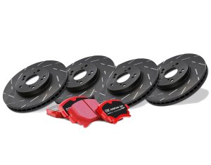 EBC Genesis G70 Non-Brembo Slotted Rotor & Brake Pad Combo 2019 - 2023