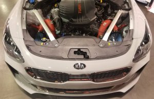 Injen Kia Stinger 3.3T Cold Air Intake System Wrinkle Red 2018 – 2023