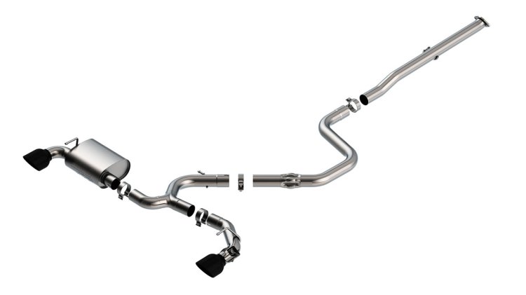 (image for) Borla Veloster N Atak Catback Exhaust System Black Tips 2019 - 2022