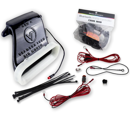 (image for) Velossa Tech Veloster Turbo | R-spec | Non-Turbo BIG MOUTH LIT KIT Ram Air Intake Snorkel 2021+